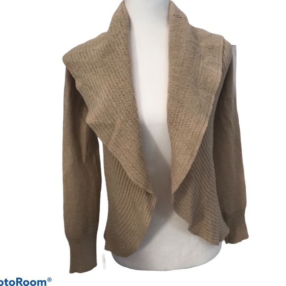 🌸Lucky Brand Tan Cardigan Sweater Size XS - Picture 3 of 5